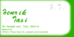 henrik tasi business card